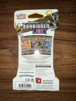 Pokemon TCG Sun & Moon Forbidden Light Booster Pack Sealed Sleeved booster pack - Image 2