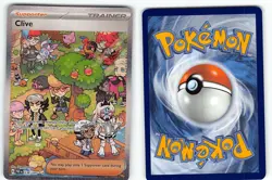 CLIVE 236/091 SPECIAL ILLUSTRATION RARE PALDEAN FATES POKEMON NM - Image 1