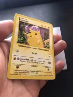 Pokemon Pikachu 58/102 Shadowless Yellow Cheeks Base Set LP 🔥 Vintage - Image 3