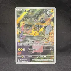 Pokemon Pikachu Illustration Rare Scarlet & Violet 151 128/165 Holo 60 HP - Image 1