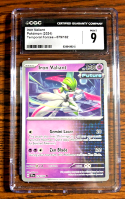 Iron Valiant Uncommon #079 - CGC MINT 9 - 2024 SV Temporal Forces - Pokemon TCG - Image 1