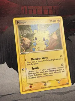 Pokemon TCG Minun #12/17 Common - 2004 Pop Series 1 Promo - NM Condition! - Image 3