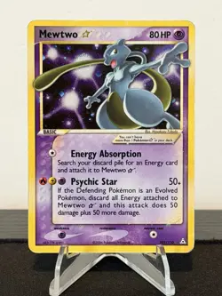 Pokemon Mewtwo Gold Star 103/110 EX Holon Phantoms Mod Play Front, Mod Play Back - Image 1