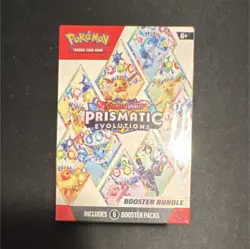Pokemon Scarlet & Violet Prismatic Evolutions Booster Bundle Box, 6 Packs, Eevee - Image 1