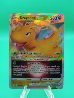 2022 Pokemon Go Dragonite Vstar #050 Extremely LP - Image 1