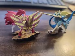 Shiny Zacian & Zamazenta Figure Lot Crown Zenith Premium Collection Pokemon New - Image 2