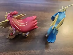 Shiny Zacian & Zamazenta Figure Lot Crown Zenith Premium Collection Pokemon New - Image 3