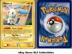 2007 Pokemon, D&P Secret Wonders, #32/132 Minun Lv. 31, Rare - Image 1