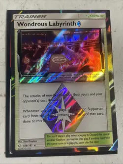 POKEMON WONDROUS LABYRINTH 158/181 RARE HOLOFOIL PRISMA STAR TEAM UP - Image 1