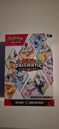Pokemon TCG Scarlet & Violet Prismatic Evolutions Booster Bundle 6 Booster Pack - Image 1