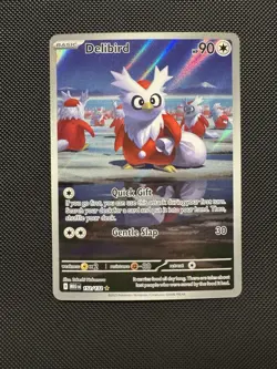 Pokemon TCG Delibird 152/132 ME01: Mega Evolution Illustration Rare Near Mint - Image 1