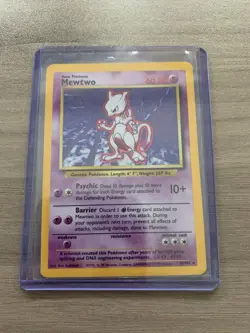 Pokemon Mewtwo Holofoil 1999 Base Set Unlimited #10/102 WOTC Gamefreak Rare - Image 1