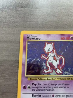 Pokemon Mewtwo Holofoil 1999 Base Set Unlimited #10/102 WOTC Gamefreak Rare - Image 3