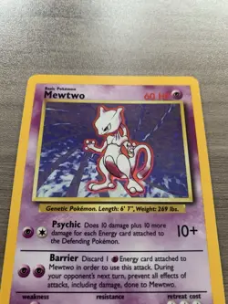Pokemon Mewtwo Holofoil 1999 Base Set Unlimited #10/102 WOTC Gamefreak Rare - Image 5