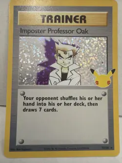 Pokemon Imposter Professor Oak 73/102 Classic Collection Holo Celebrations EN - Image 1