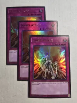 3x Icarus Attack 1st Edition Ultra Rare L5DD-ENC23 Yu-Gi-Oh! - Image 1