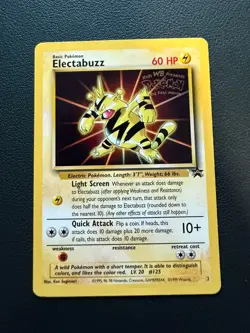 Pokemon Card Electabuzz WoTC LP Black Star Promo 2 WB Gold Stamp The First Movie - Image 1