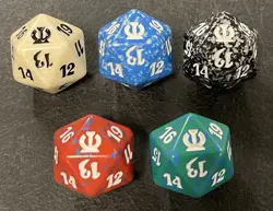 Magic the Gathering MTG Theros Dice Set of 5 Brand New WotC - Image 1