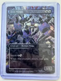 Foot Ninjas (Borderless) #0209 FOIL Teenage Mutant Ninja Turtles NM ENG MTG - Image 1