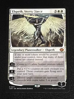 MTG Tarkir: Dragonstorm Elspeth, Storm Slayer 0011 NM Mythic - Image 1