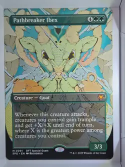 Pathbreaker Ibex (Borderless) - M91 - MTG - Special Guests (SPG) - Image 1