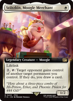 Stiltzkin, Moogle Merchant (Extended Art) [FINAL FANTASY] Magic MTG - Image 1