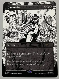 MTG Secret Lair Drop Damnation Sorcery RARE REGULAR #2019 - Image 1