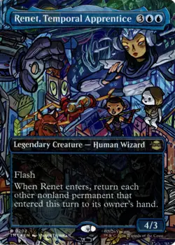 Renet, Temporal Apprentice (Borderless) FOIL 202 TMT Teenage Mutant Ninja Turtle - Image 1