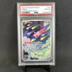 2023 POKEMON PAR EN-PARADOX RIFT ILLUSTRATION RARE #201 MINIOR PSA 10 - Image 1
