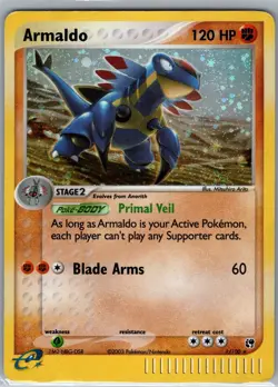 Armaldo 1/100 Holo EX Sandstorm 2003 Vintage Pokemon Card MP/HP - Image 1