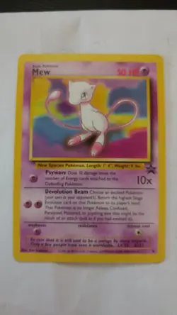 MEW Pokemon TCG WOTC BLACK STAR PROMO #8 First Movie Promo Card NMT - Image 1