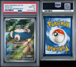 2023 POKEMON SVP EN-SV BLACK STAR PROMO 151 ELITE TRAINER BOX SNORLAX PSA 10 - Image 3