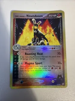 Pokemon TCG Team Magma's Houndoom 10/95 EX Team Magma Vs Team Aqua Reverse Holo - Image 1