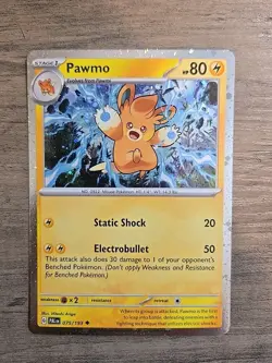 Pokemon TCG Pawmo 075/193 Cosmos Galaxy Foil Promo NM - Image 1