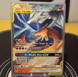 Pokemon Reshiram & Charizard GX TAG TEAM Ultra Rare World Championship 20/214 - Image 1