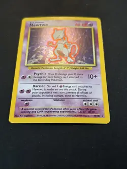 Pokemon TCG Mewtwo Base Set 10/102 Holo - Image 3