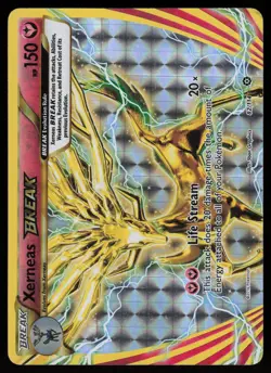 XERNEAS BREAK 82/114 RARE BREAK STEAM SIEGE POKEMON MP - Image 1