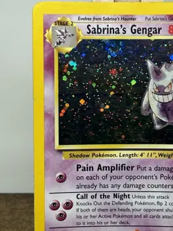 Pokemon TCG Sabrina's Gengar Gym Challenge Holo Rare 80 HP 14/132 Stage 2 - Image 4