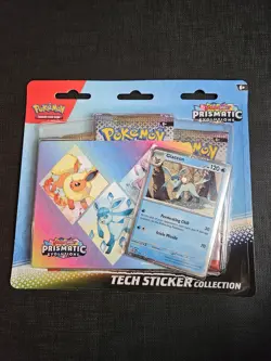 Pokemon TCG Prismatic Evolutions Tech Sticker Collection Glaceon - Image 1