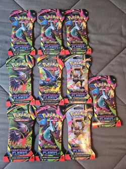 Pokemon TCG Phantasmal Flames Sleeved Booster Pack LOT of 10 - Image 1