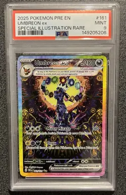 Pokemon Umbreon ex 161/131 Prismatic Evolutions PSA 9 Special Illustration Rare - Image 1