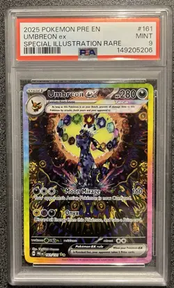 Pokemon Umbreon ex 161/131 Prismatic Evolutions PSA 9 Special Illustration Rare - Image 2