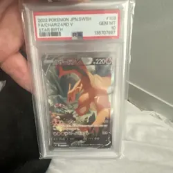 Pokemon Charizard V 103/100 S9 Star Birth Holo Super Rare Japanese PSA 10 2022 - Image 1