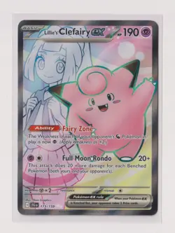 Pokemon SV09: Journey Together #173/159 Lillie's Clefairy ex - Image 1