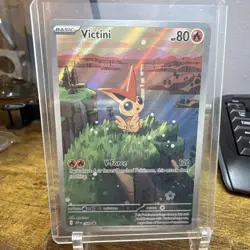 Pokemon TCG Victini Promo Full Art Holo 208 Sv Scarlet Violet HP 80 120 English - Image 1