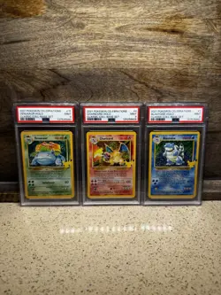 Pokemon Celebrations Set Graded PSA 9 Charizard Blastoise Venusaur Anniversary - Image 1
