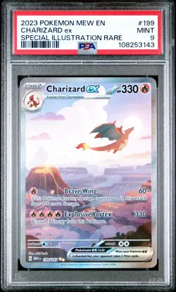 🔥 Pokemon SV 151 Charizard EX SIR Special Illustration Rare #199/165 PSA 9 - Image 1