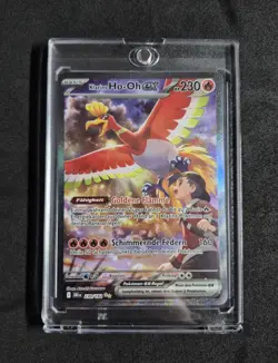 Pokemon Ewige Rivalen Klarins Ho-Oh EX Fullart 230/182 Boosterfrisch Acrylcase - Image 1
