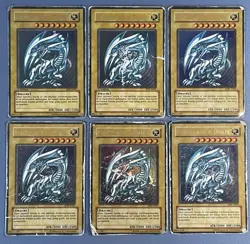 Yu-Gi-Oh! 6x Blauaugiger W. Drache SDK-G001 1.Edition/unl. Ultra Rare Blue-Eyes - Image 1