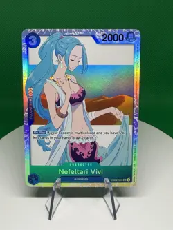 One Piece Bandai Nefeltari Vivi EB02-026 Rare Holo Character 2000 Extra Booster - Image 1